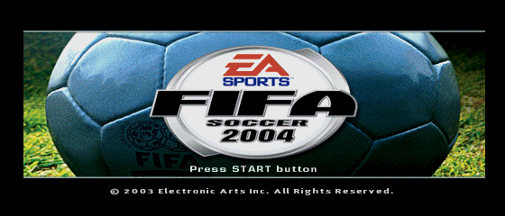 FIFA Soccer 2004 Title Screen